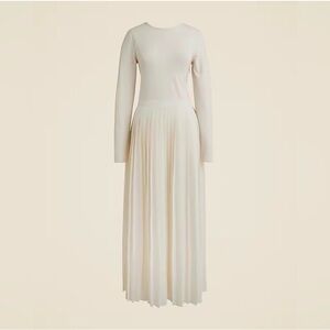 J Crew - pleated ballet dress in stretch cotton blend